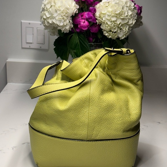 Kate Spade Lime Green Leather Shoulder Bag - Picture 3 of 16